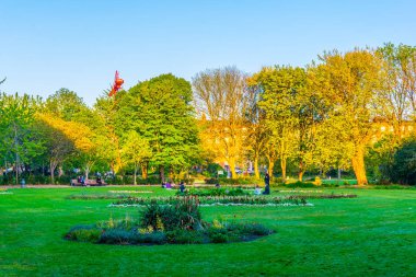Saint Stephen's Green park Dublin, Irelan görünümünü