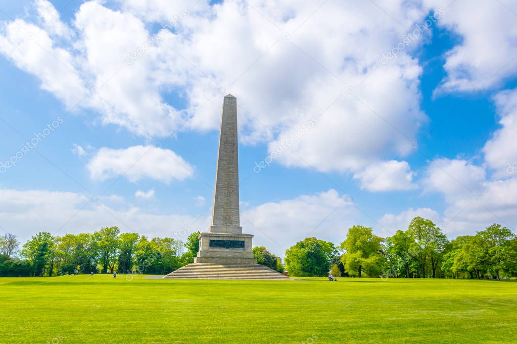 Wellington monument in the Phoenix park in Dublin, Irelan