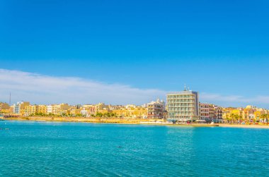 Birzebbuga, Malt Beach'te görünümünü