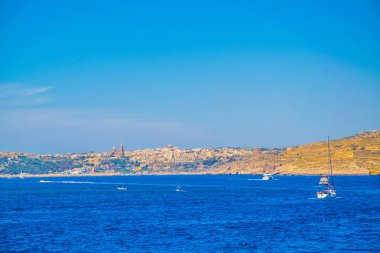 Mgarr Seaside görünümünü Gozo Adası, Malt