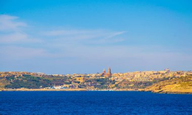 Mgarr Seaside görünümünü Gozo Adası, Malt