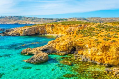 turkuaz mavi lagün Comino Adası, Malt suların
