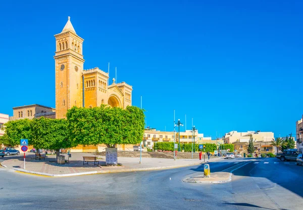 Igreja Paroquial Das Correntes São Pedro Birzebbuga Malte — Fotografia de Stock