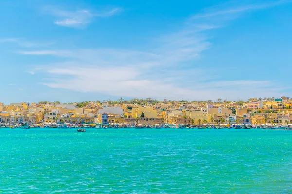 Вид Мальтийский Город Марсашлок — стоковое фото