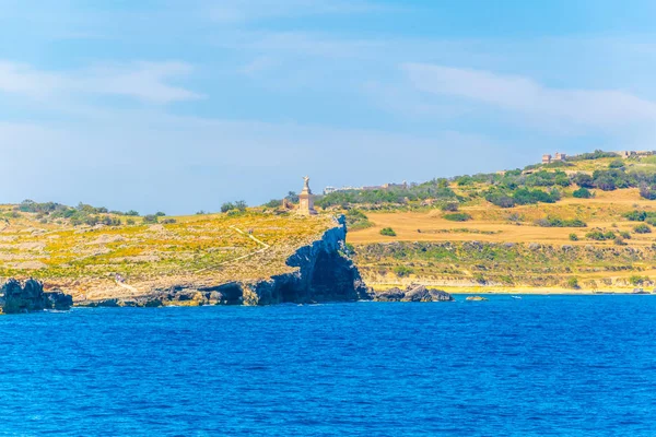 View Island Statue Saint Paul Bugibba Malt — Stockfoto