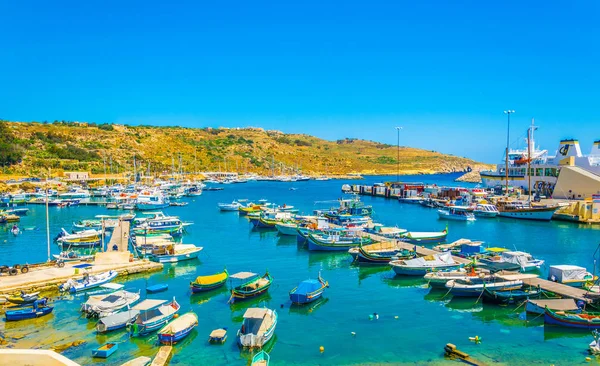 Barcos Pesca Páramo Mgarr Gozo Malta —  Fotos de Stock