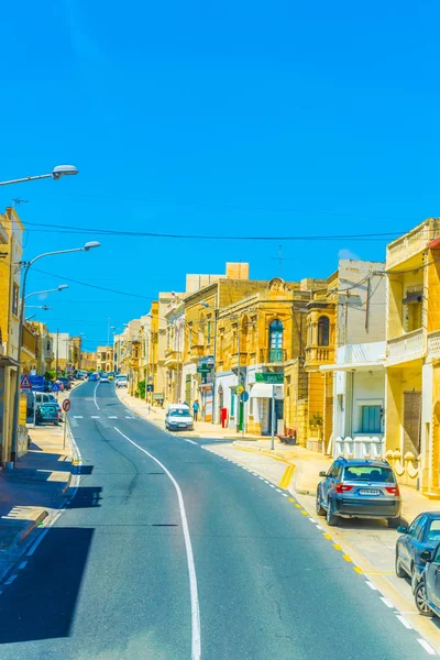 Mgarr Malt Dar Bir Sokakta Görünümünü — Stok fotoğraf