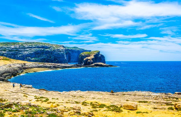 Pilzfelsen Der Nähe Von Dwejra Point Gozo Malz — Stockfoto