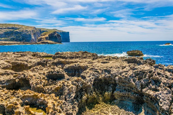 Dwejra Point 附近的真菌岩石 Gozo Mart — 图库照片