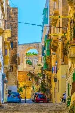 Valletta tarihi merkezi, Malt dar bir sokak görünümü
