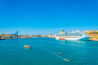 Görünüm turist gemisi Valletta, Malt