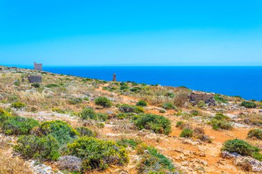Malta coast Hagar Qim ve Mjandra Tapınağı yakınında