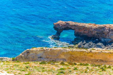 Malta coast Hagar Qim ve Mjandra Tapınağı yakınında
