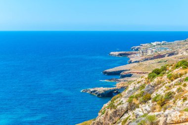 Malta coast Hagar Qim ve Mjandra Tapınağı yakınında