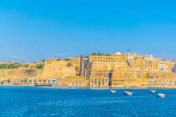 Utsikt Över Upper Barrakka Gardens Valletta Malt — Stockfoto