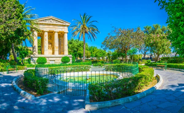 Veduta Antico Padiglione Nei Giardini Della Bassa Barrakka Valletta Malto — Foto Stock