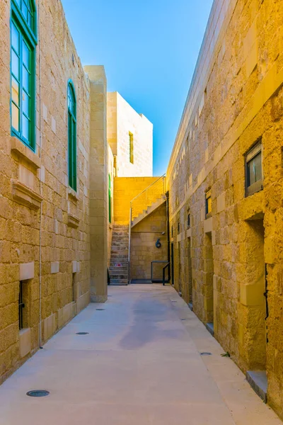 Vista Patio Del Fuerte San Elmo Valeta Malta —  Fotos de Stock