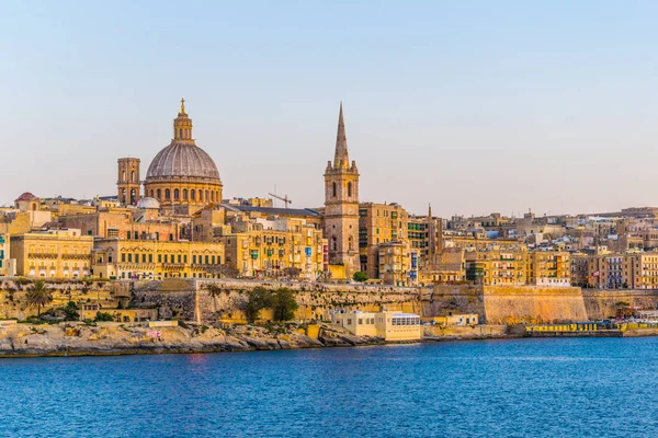Skyline Von Valleta Malz — Stockfoto