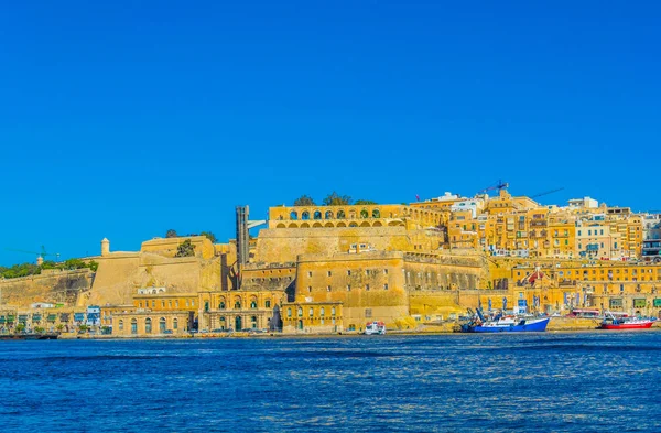 Utsikt Över Upper Barrakka Gardens Valletta Malt — Stockfoto