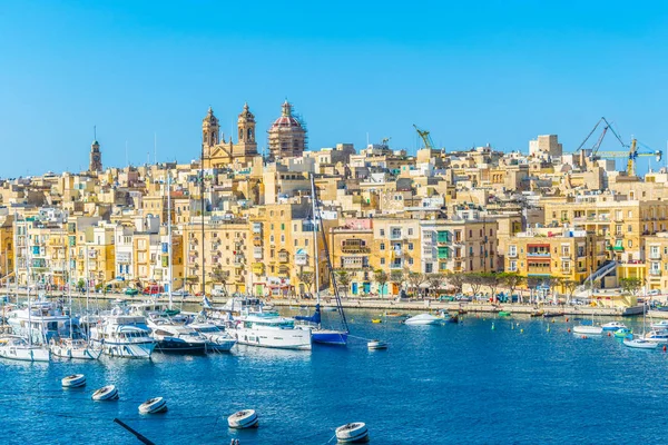 Costa Ciudad Senglea Malta — Foto de Stock