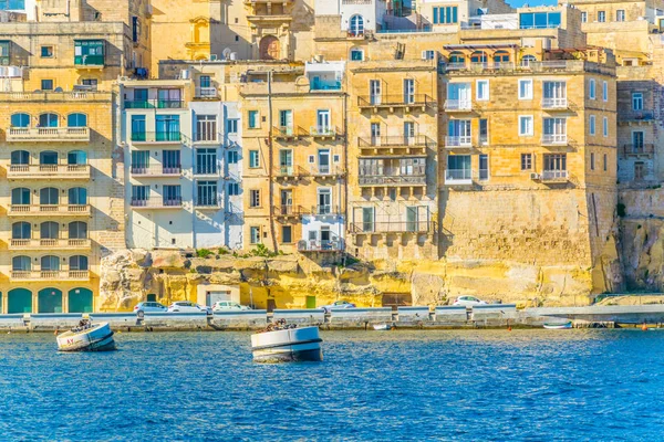 Coastline Senglea Town Malt — Stock Photo, Image