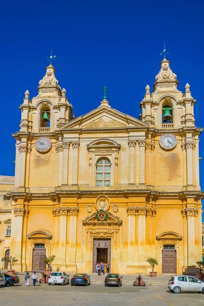 Paul Cathedral Mdina Mout — Stockfoto