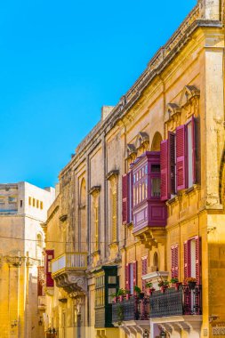 Mdina, Malt eski şehrin dar bir sokakta görünümünü