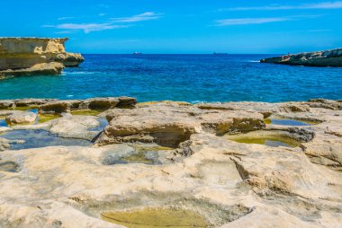 Saint Peter's havuzu Marsaxlokk, Malt yakınındaki görünümünü