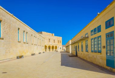 Fort St. Angelo Birgu, Malt içinde bir avlu görünümü
