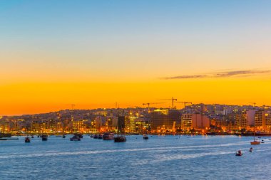 Sliema, Malt üzerinde gün batımı görünümü