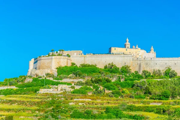 Vista Fortaleza Mdina Malta —  Fotos de Stock