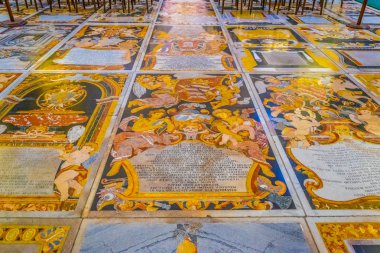 Valletta, Malta, 3 Mayıs 2017: St John's Co Katedrali Valletta, Malt, mezarlar