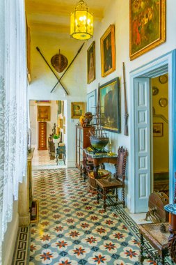 Valletta, Malta, 3 Mayıs 2017: Casa Rocca Piccola Valletta, Malt içinin