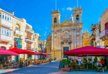 Victoria (Rabat), Malta, 7 Haziran 2017: Rabat (Victoria) Gozo, Malt, St George's Basilica