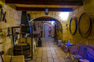 Xaghra, Malta, 7 Haziran 2017: Ta Kola iç fırıldak Gozo, Malta