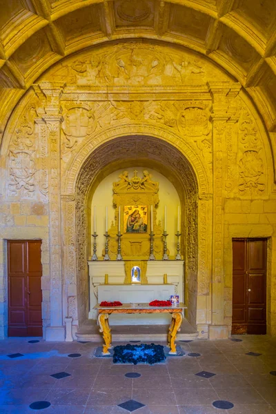 Valletta Malta Mayo 2017 Vista Una Capilla Dentro Fortaleza San — Foto de Stock