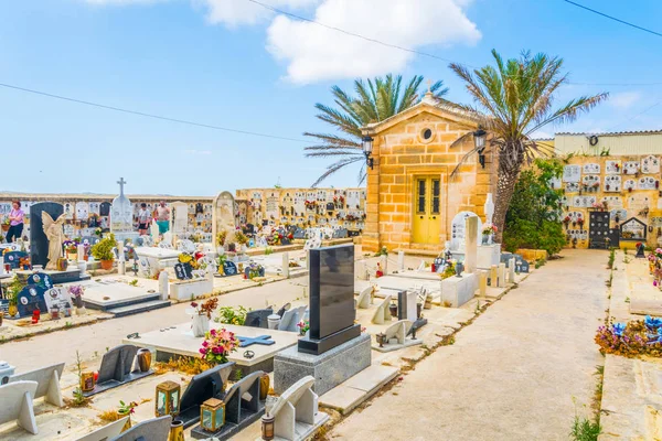 Mellieha Malta Juni 2017 Ein Kleiner Friedhof Bei Mellieha Malz — Stockfoto