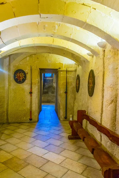 马耳他纳克萨尔 2018年6月8日 马尔特纳克斯萨尔的 Paricio Palazzo Paricio 以下地下室 — 图库照片