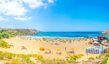 Ramla Bay, Malta, 7 Haziran 2017: Ir-Ramla bay Gozo, Malt adlı