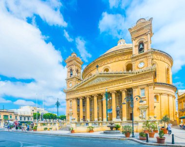 Mosta, Malta, 8 Haziran 2017: Rotunda Mosta, Malta