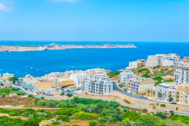 Mellieha, Malt, havadan görünümü