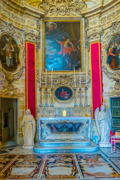 Xewkija Malta Junho 2017 Interior Rotunda São João Batista Xewkija — Fotografia de Stock