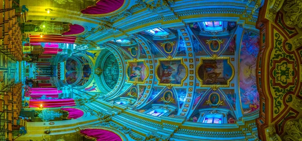 Victoria Rabat Malta Června 2017 Interiér Katedrály Nanebevzetí Panny Marie — Stock fotografie