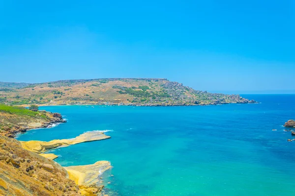 Gnejna Bay Auf Malz — Stockfoto