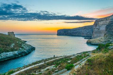 Xlendi, Gozo, malt gece görünümü