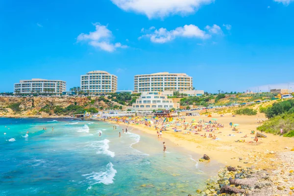 Goldene Bucht Strand Auf Malz — Stockfoto