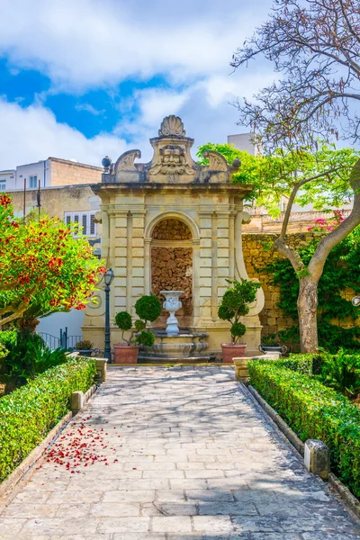 Сади Palazzo Parisio Місті Naxxar Солоду — стокове фото