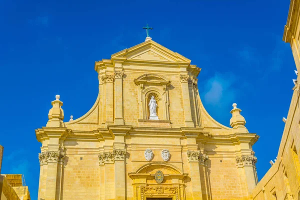 Victoria Rabat Gozo Malt Kastell Kalesi Içinde Varsayım Katedrali — Stok fotoğraf