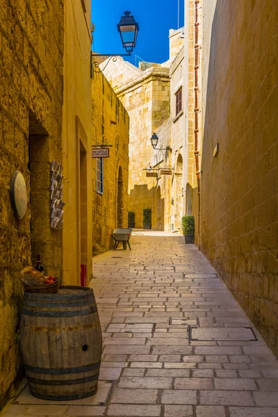 Vista Cidadela Kastell Victoria Gozo Malte — Fotografia de Stock