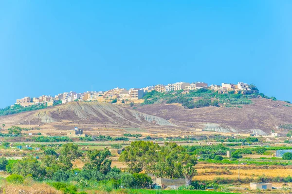 Uitzicht Stad Oostende Gozo Mout — Stockfoto